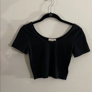 Black F21 Crop Top